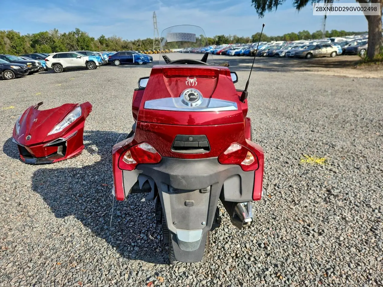 2BXNBDD29GV002498 2016 Can-Am Spyder Roadster Rt