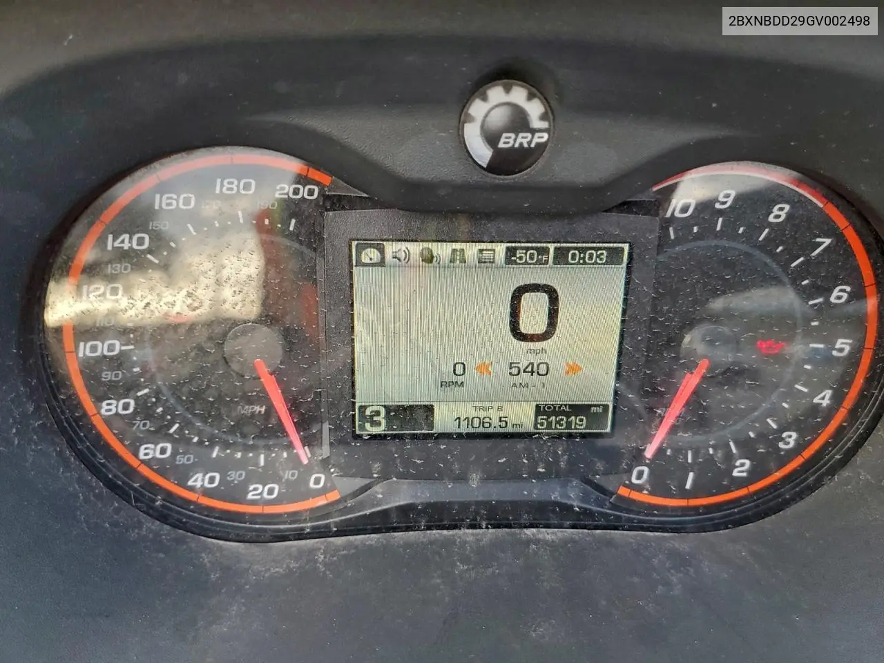 2BXNBDD29GV002498 2016 Can-Am Spyder Roadster Rt