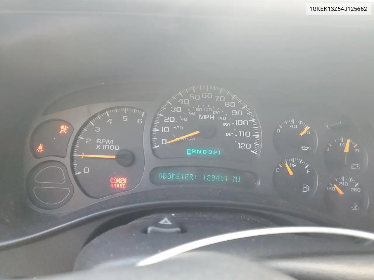 1GKEK13Z54J125662 2004 GMC Yukon