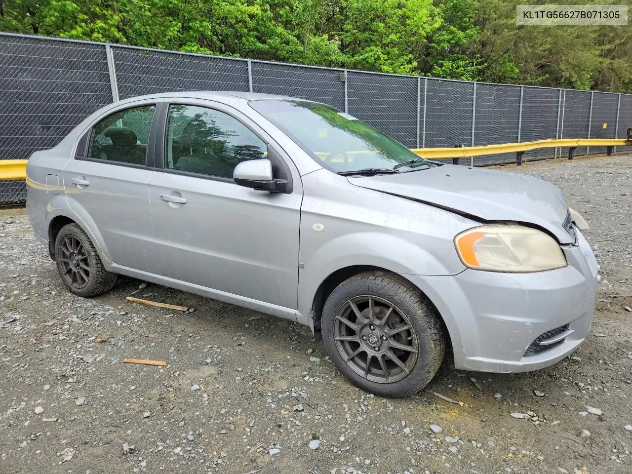 2007 Chevrolet Aveo Lt VIN: KL1TG56627B071305 Lot: 52689086