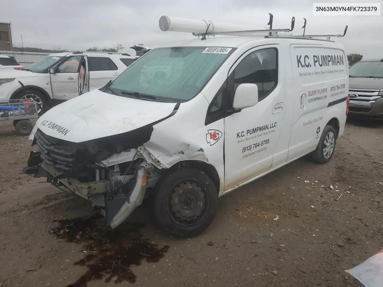 2015 Chevrolet City Express Delivery Van VIN: 3N63M0YN4FK723379 Lot: 90281395