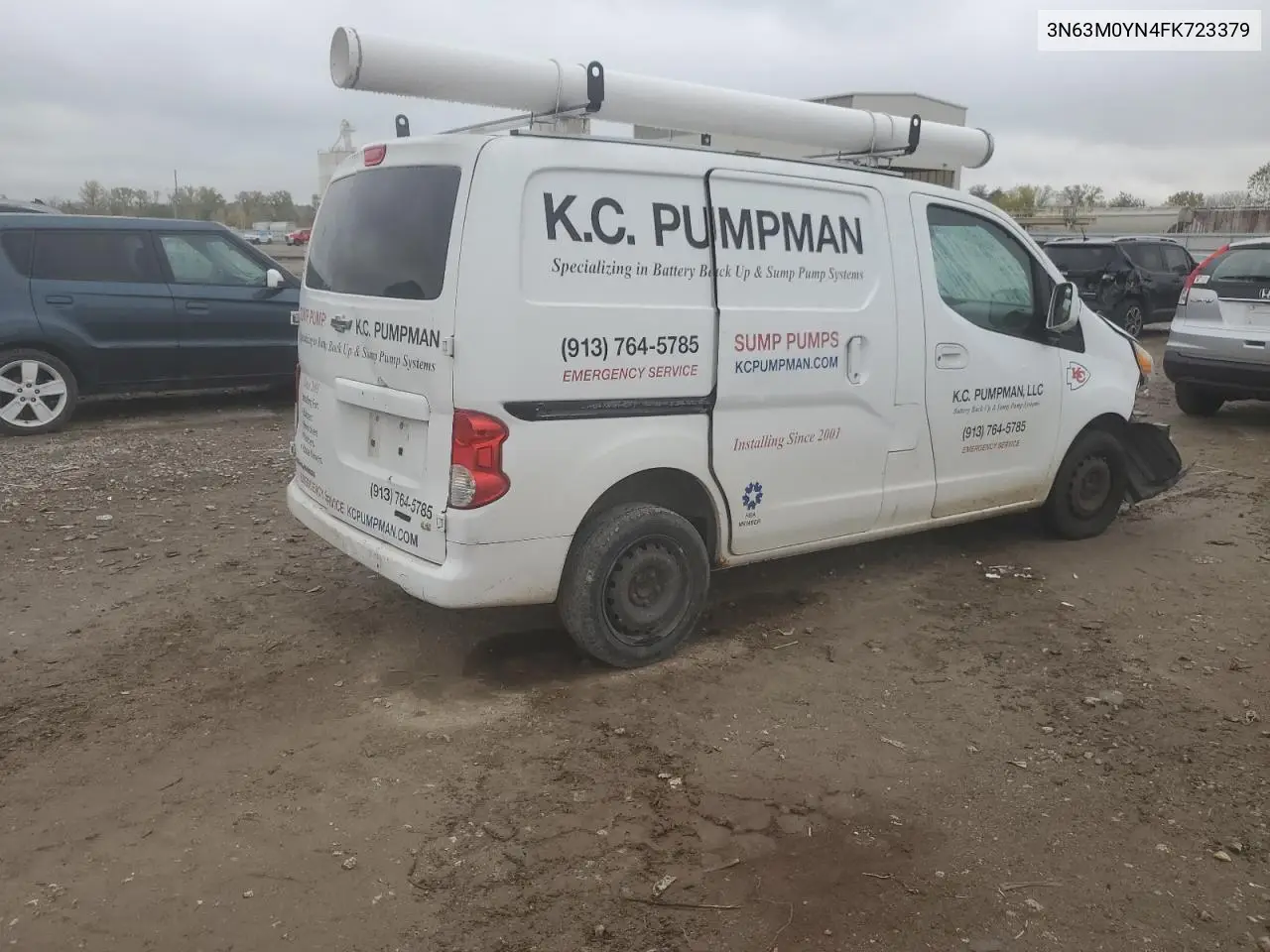 2015 Chevrolet City Express Delivery Van VIN: 3N63M0YN4FK723379 Lot: 90281395
