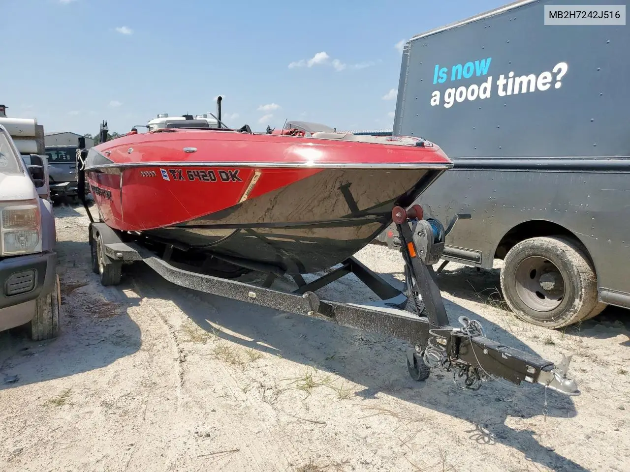 2016 Malibu Boat&Trlr VIN: MB2H7242J516 Lot: 80997055