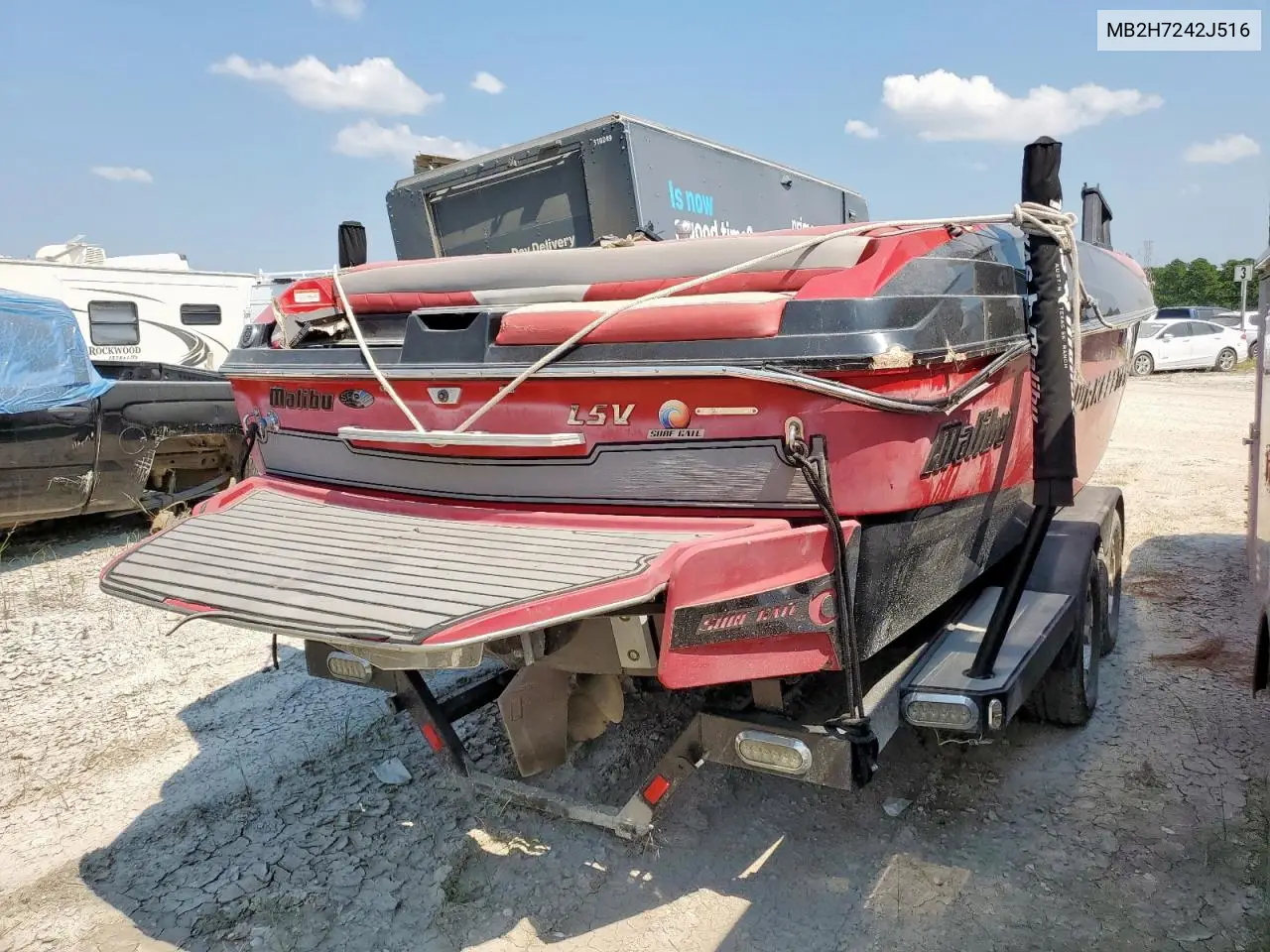 2016 Malibu Boat&Trlr VIN: MB2H7242J516 Lot: 80997055