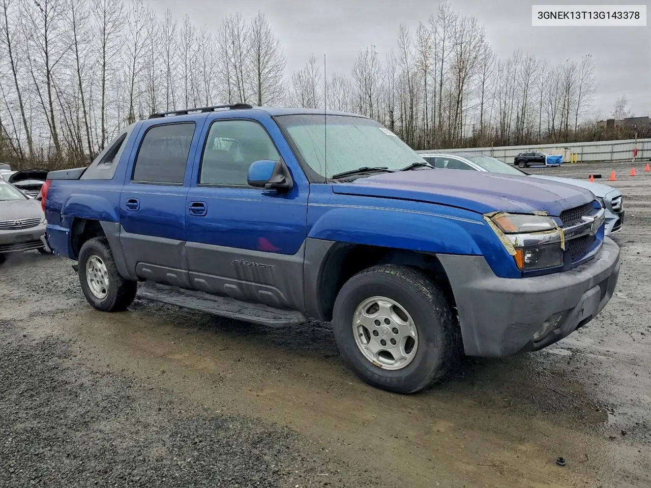 3GNEK13T13G143378 2003 Chevrolet Avalanche K1500
