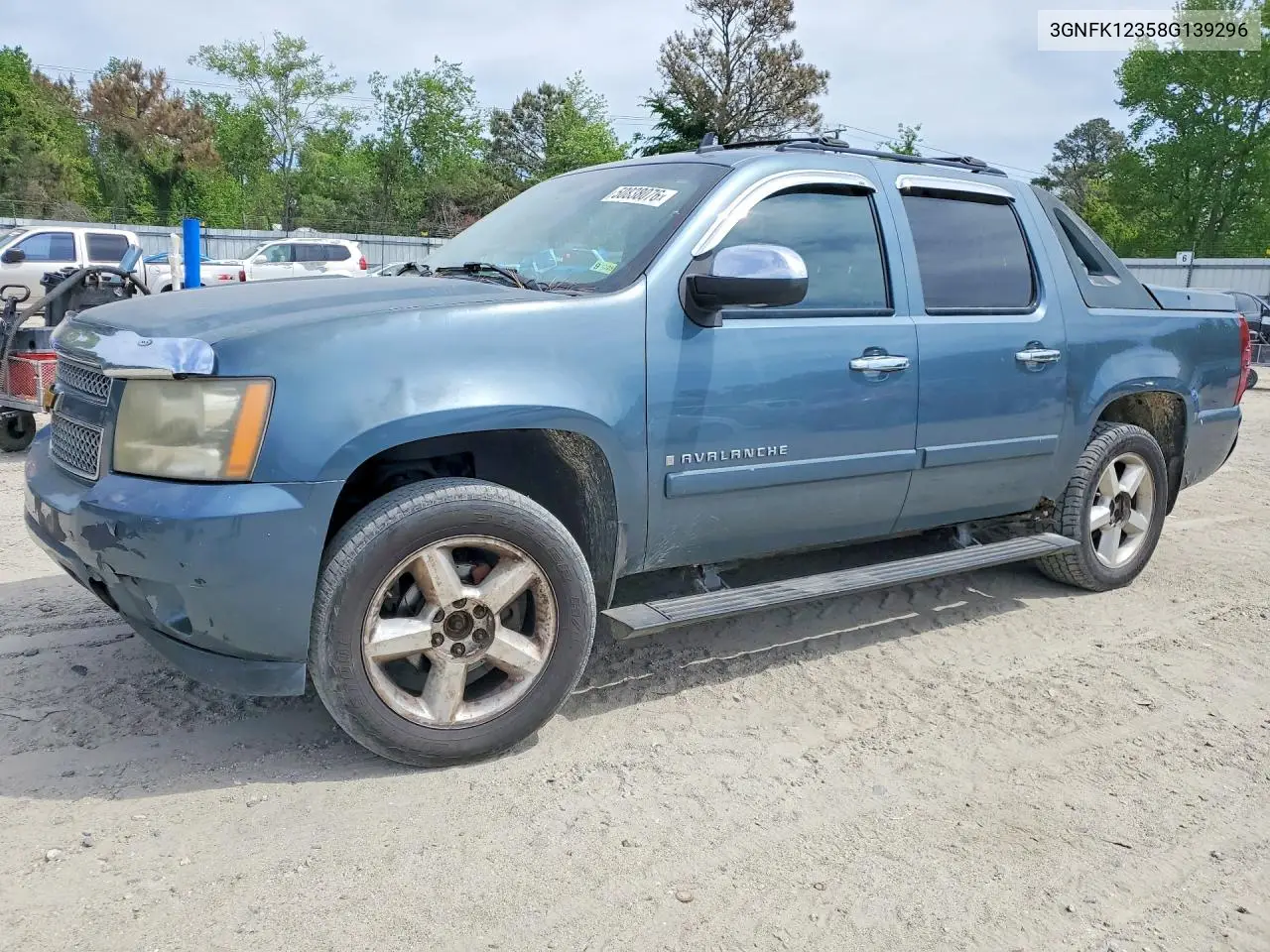 2008 Chevrolet Avalanche K1500 VIN: 3GNFK12358G139296 Lot: 50838076