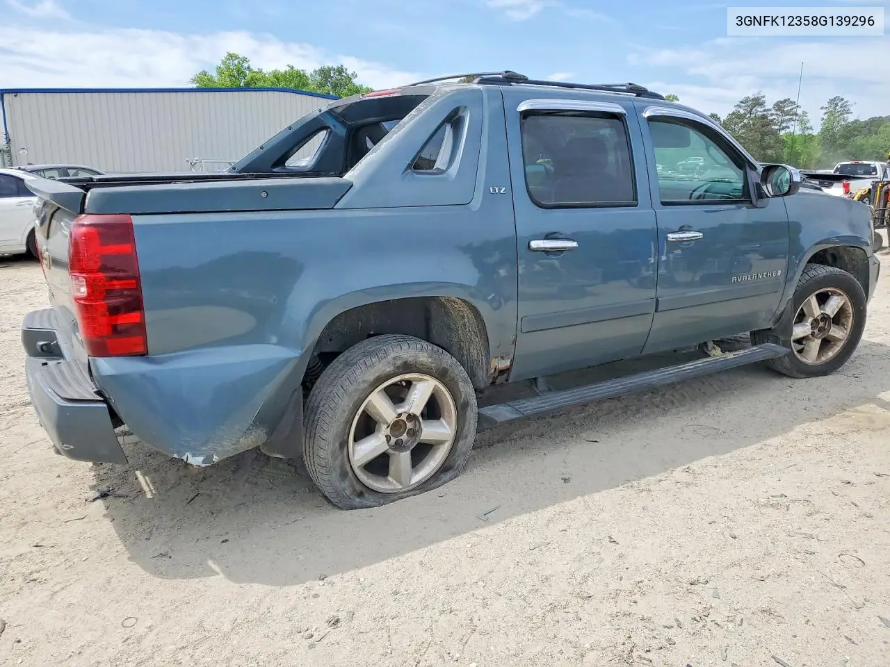 2008 Chevrolet Avalanche K1500 VIN: 3GNFK12358G139296 Lot: 50838076