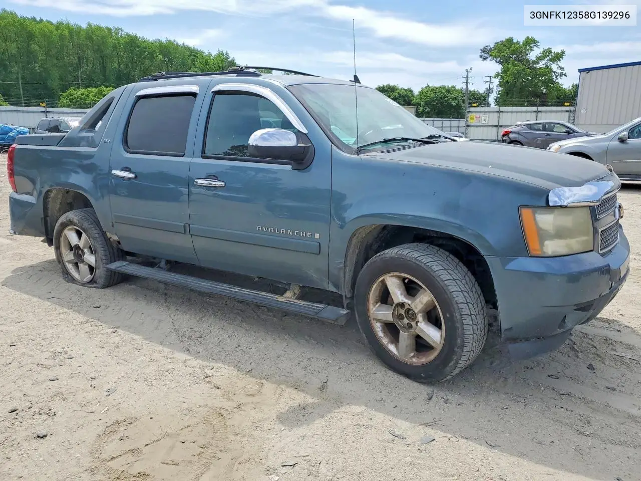 2008 Chevrolet Avalanche K1500 VIN: 3GNFK12358G139296 Lot: 50838076
