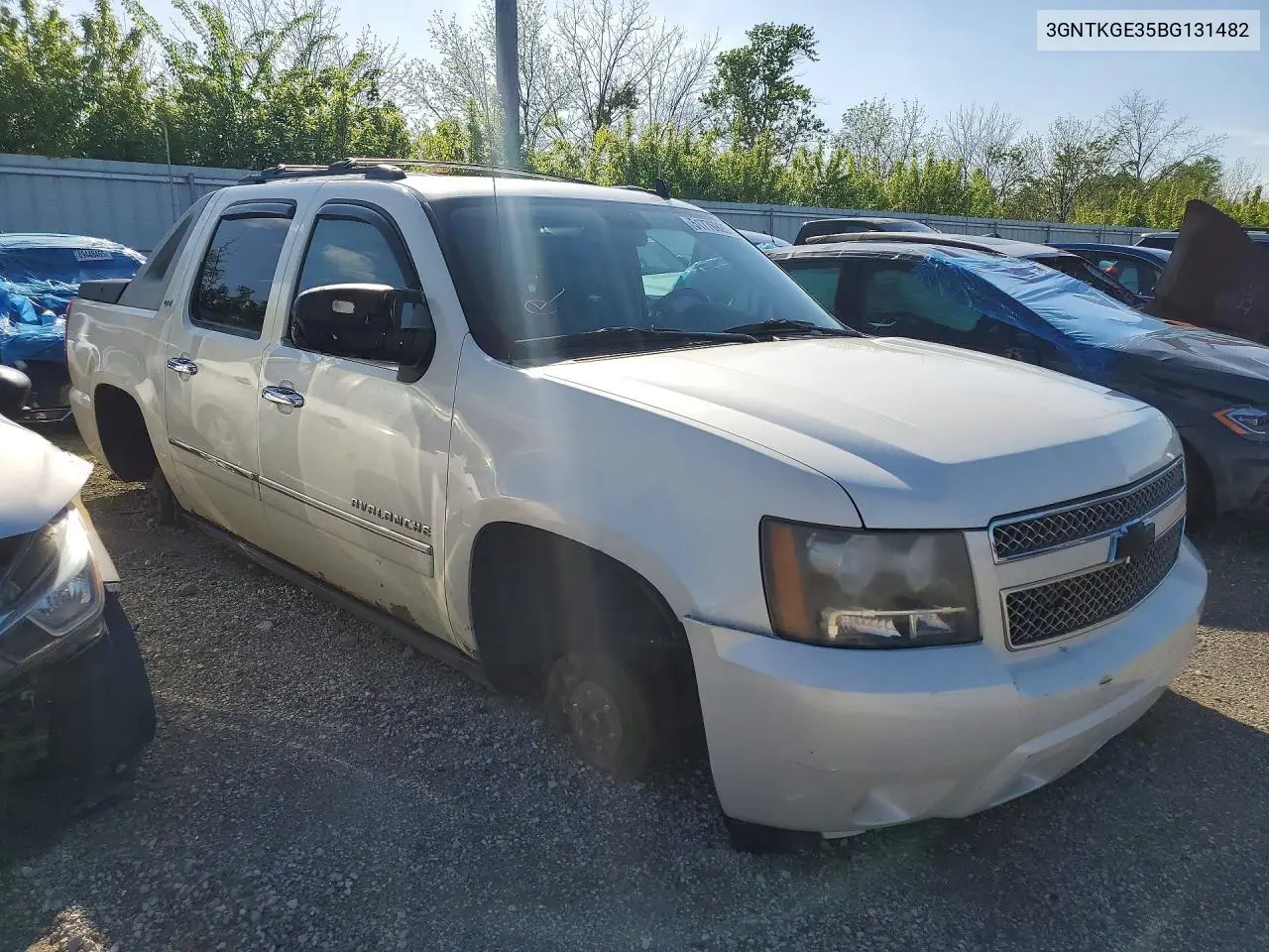 2011 Chevrolet Avalanche Ltz VIN: 3GNTKGE35BG131482 Lot: 51776926
