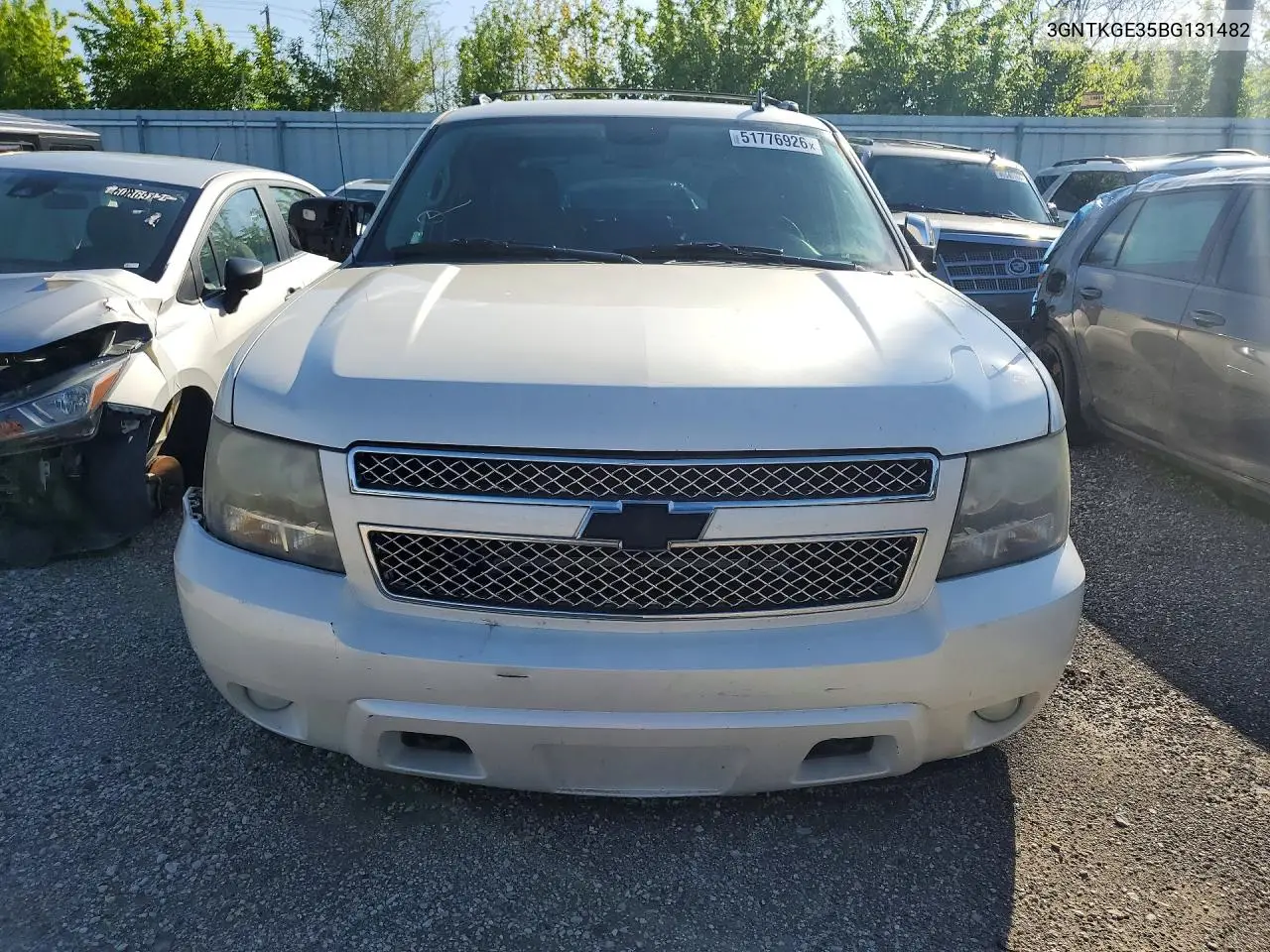 2011 Chevrolet Avalanche Ltz VIN: 3GNTKGE35BG131482 Lot: 51776926
