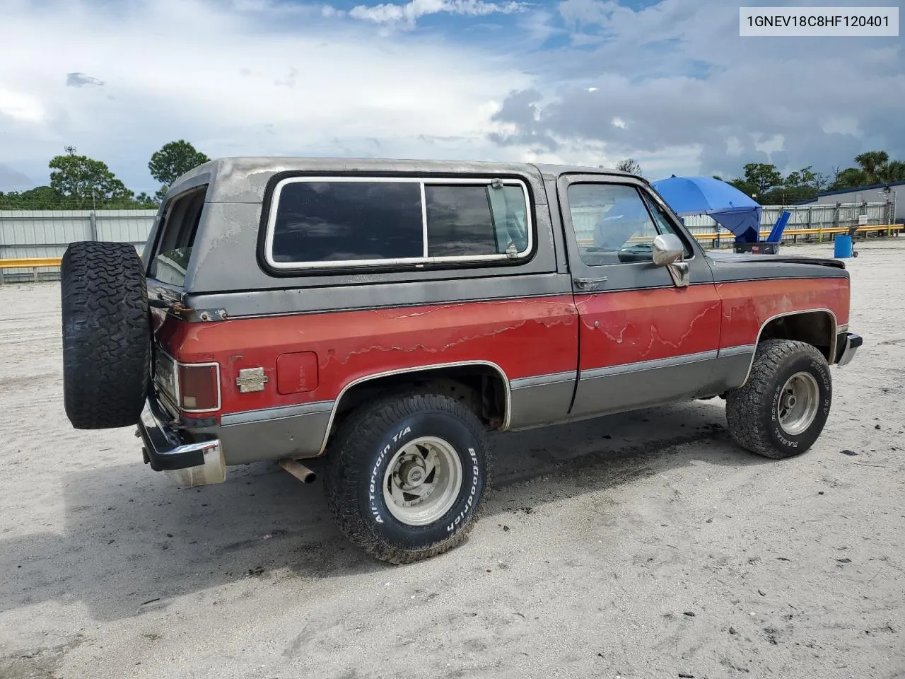 1GNEV18C8HF120401 1987 Chevrolet Blazer V10