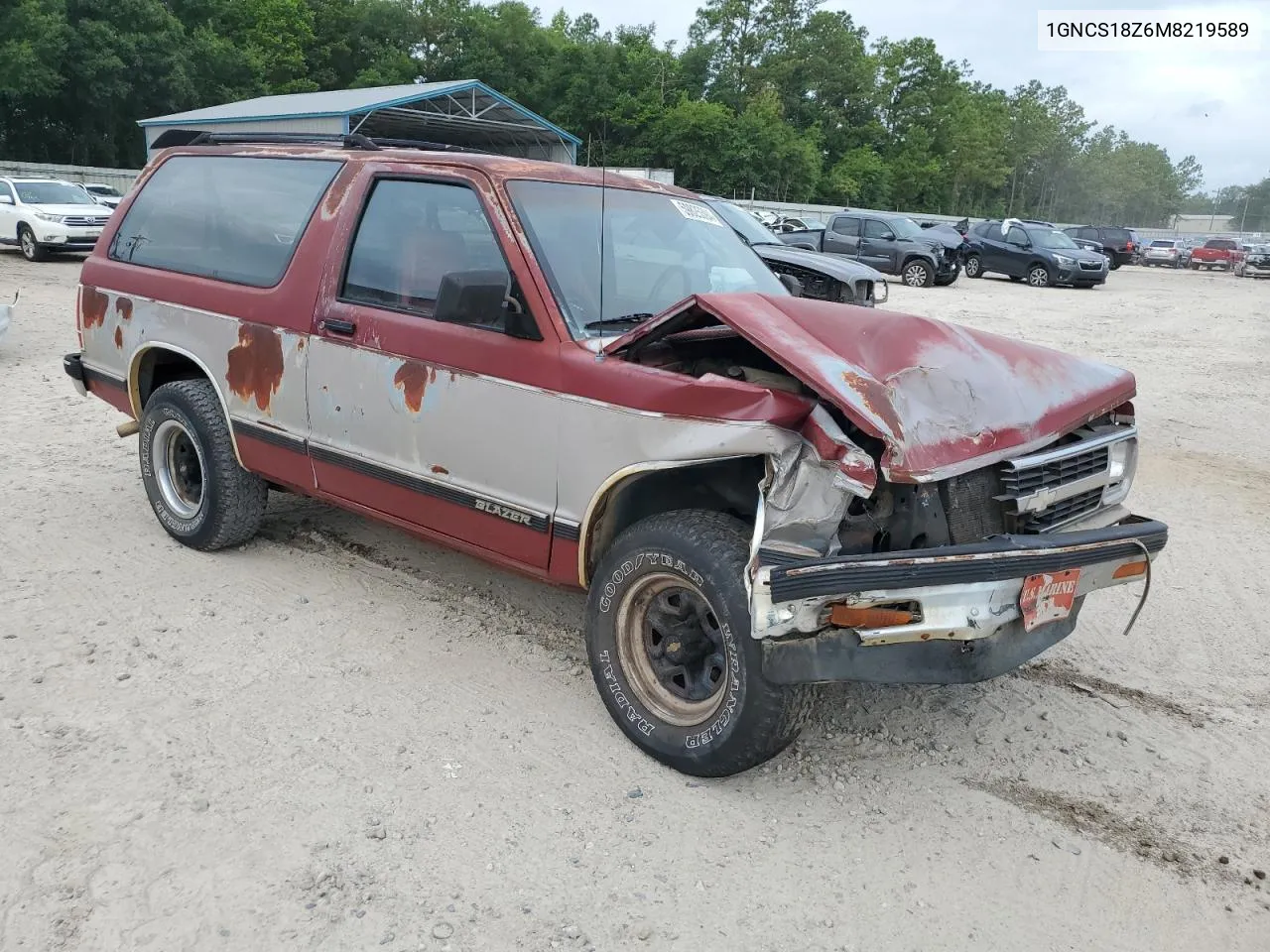 1991 Chevrolet Blazer S10 VIN: 1GNCS18Z6M8219589 Lot: 59825394