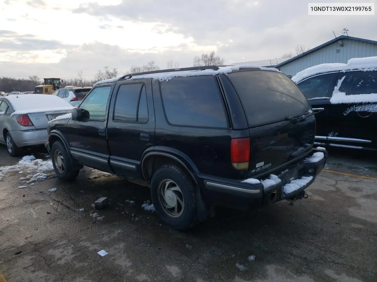 1999 Chevrolet Blazer VIN: 1GNDT13W0X2199765 Lot: 38068914