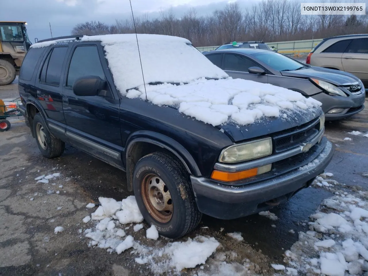 1999 Chevrolet Blazer VIN: 1GNDT13W0X2199765 Lot: 38068914