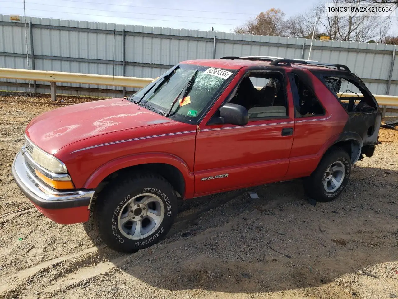 1GNCS18W2XK216654 1999 Chevrolet Blazer