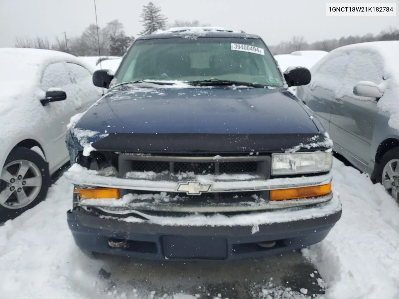 2001 Chevrolet Blazer VIN: 1GNCT18W21K182784 Lot: 39400494