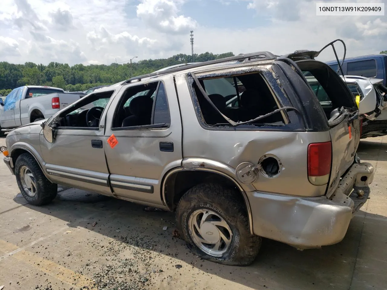 2001 Chevrolet Blazer VIN: 1GNDT13W91K209409 Lot: 64083034