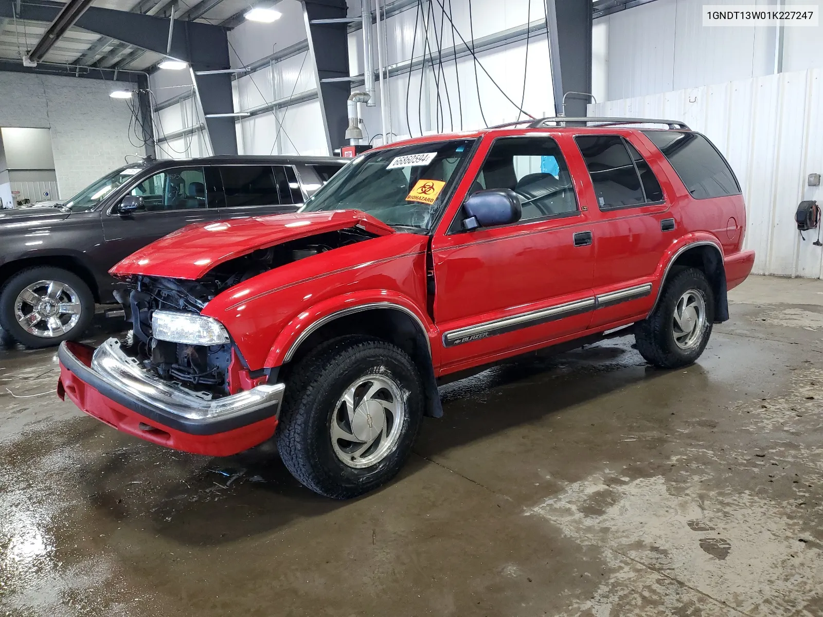 2001 Chevrolet Blazer VIN: 1GNDT13W01K227247 Lot: 66860594