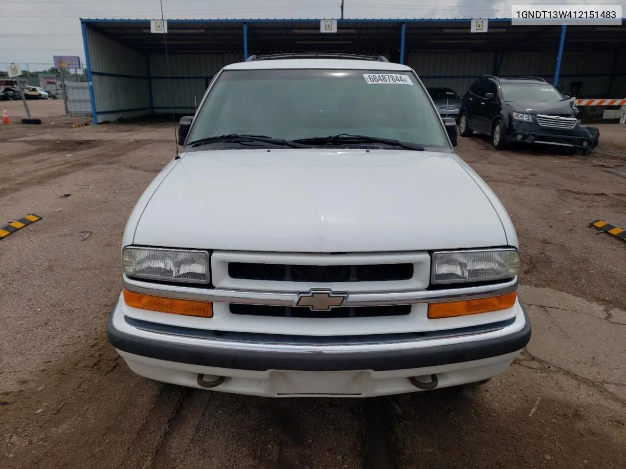 2001 Chevrolet Blazer VIN: 1GNDT13W412151483 Lot: 68487844