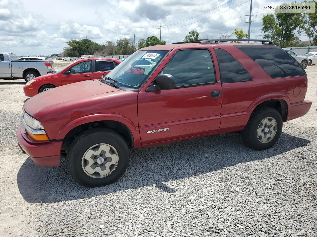 1GNCT18X73K186986 2003 Chevrolet Blazer