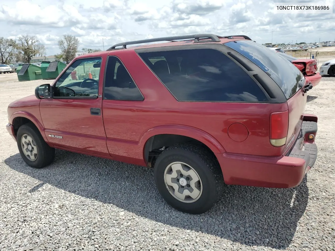 2003 Chevrolet Blazer VIN: 1GNCT18X73K186986 Lot: 59449604