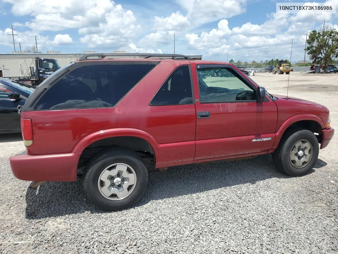 2003 Chevrolet Blazer VIN: 1GNCT18X73K186986 Lot: 59449604