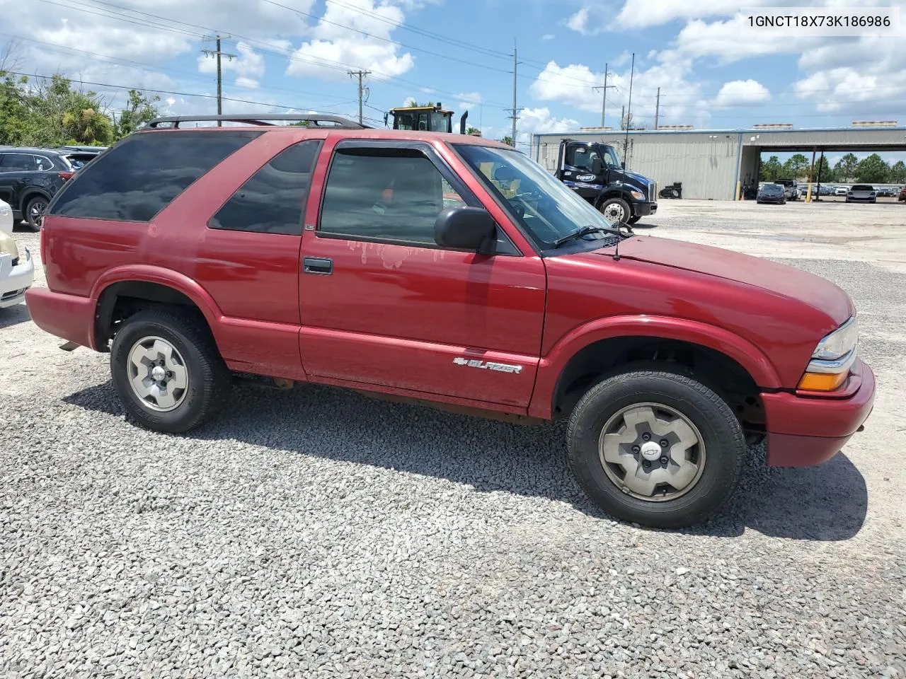 2003 Chevrolet Blazer VIN: 1GNCT18X73K186986 Lot: 59449604