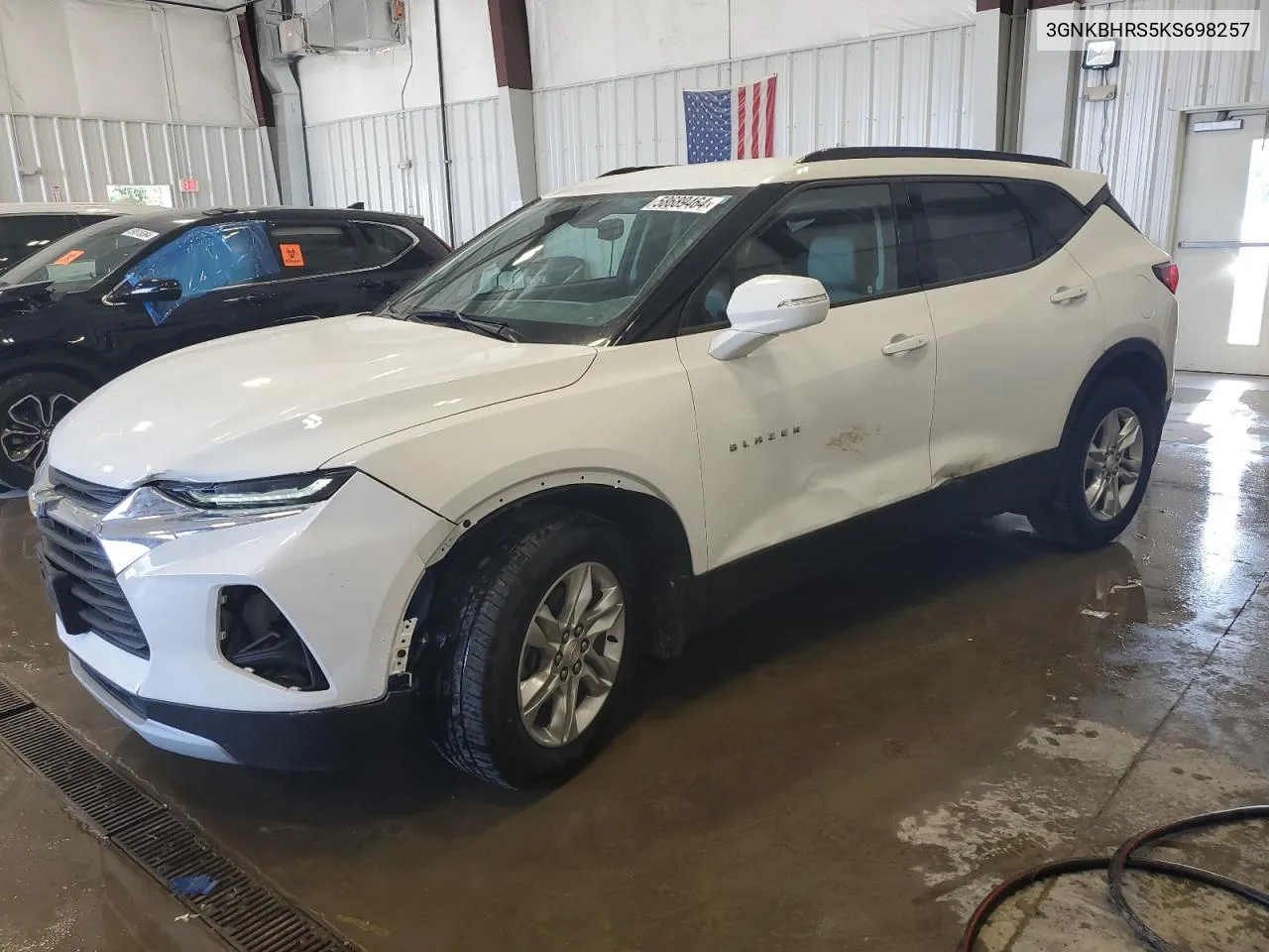 2019 Chevrolet Blazer 3Lt VIN: 3GNKBHRS5KS698257 Lot: 58689464