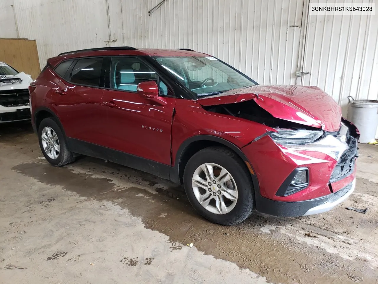 2019 Chevrolet Blazer 3Lt VIN: 3GNKBHRS1KS643028 Lot: 59359484