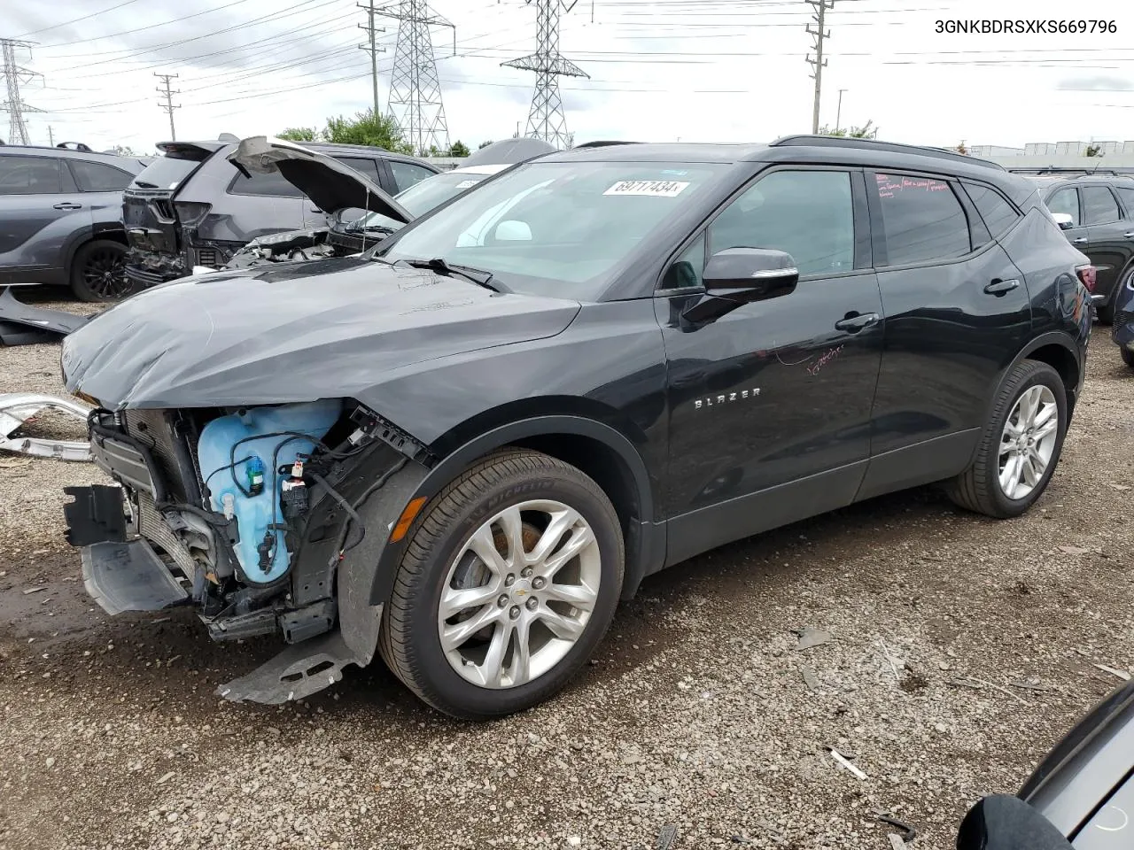 2019 Chevrolet Blazer 3Lt VIN: 3GNKBDRSXKS669796 Lot: 69717434