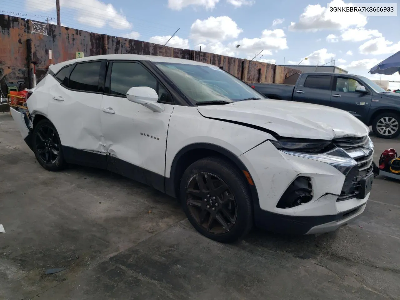 2019 Chevrolet Blazer 1Lt VIN: 3GNKBBRA7KS666933 Lot: 71426834