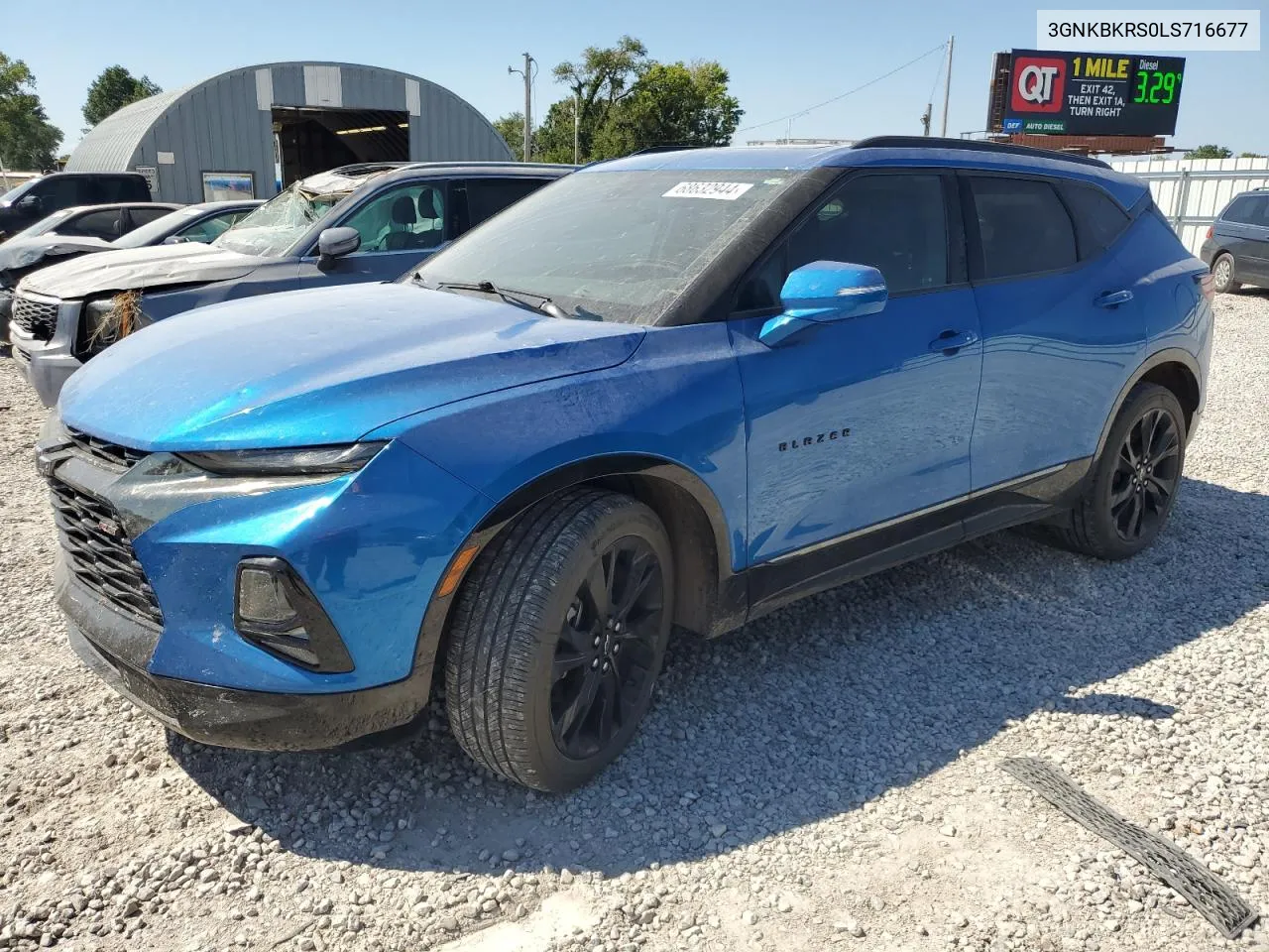 2020 Chevrolet Blazer Rs VIN: 3GNKBKRS0LS716677 Lot: 68632944