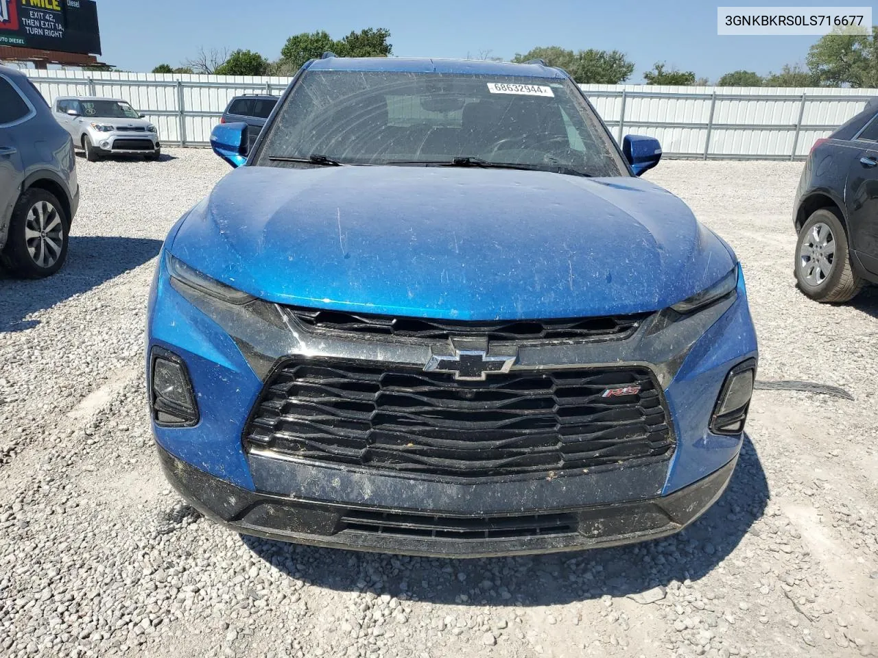 2020 Chevrolet Blazer Rs VIN: 3GNKBKRS0LS716677 Lot: 68632944