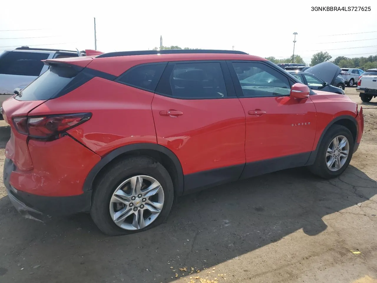 2020 Chevrolet Blazer 1Lt VIN: 3GNKBBRA4LS727625 Lot: 70696224