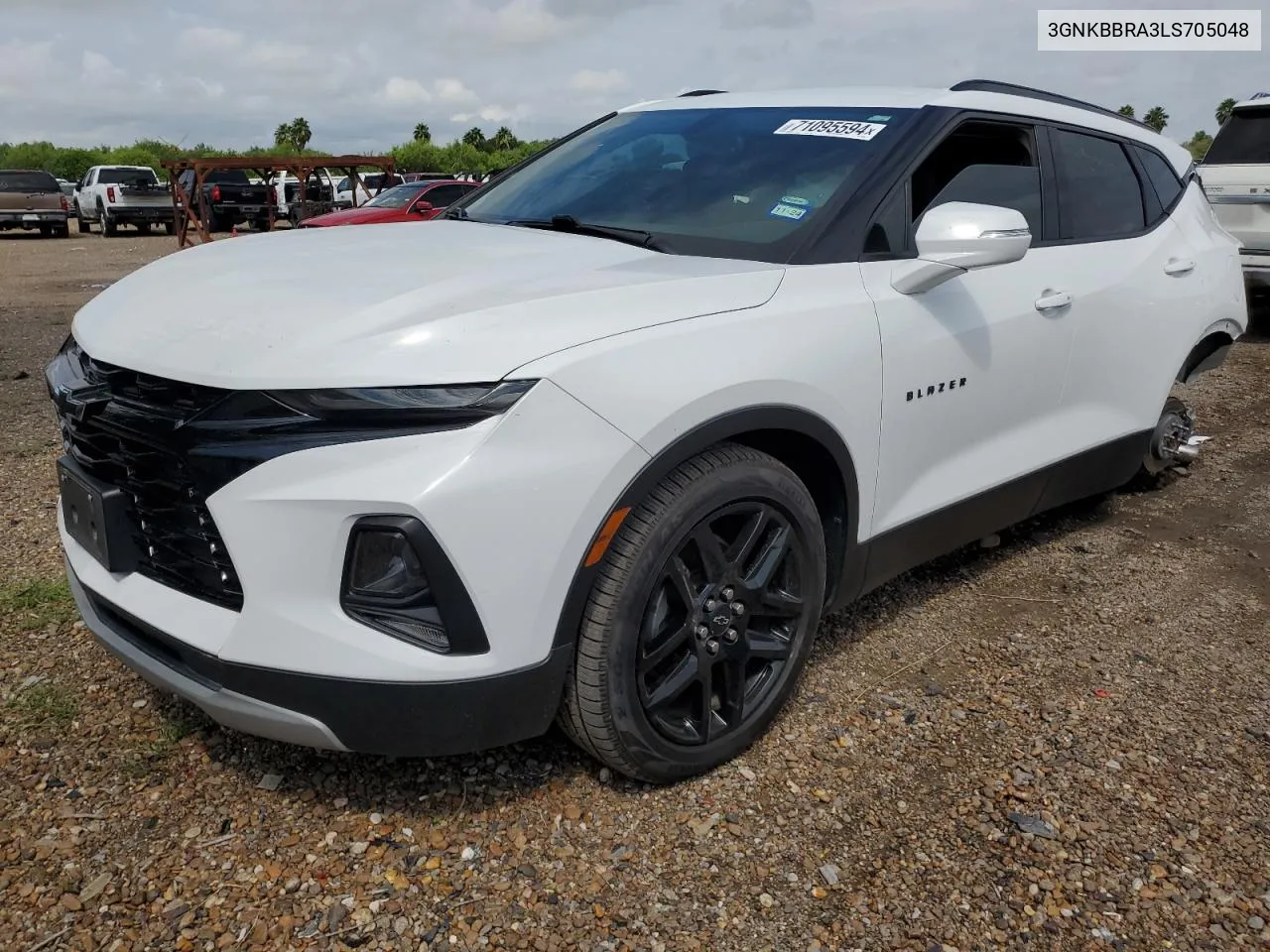 2020 Chevrolet Blazer 1Lt VIN: 3GNKBBRA3LS705048 Lot: 71095594