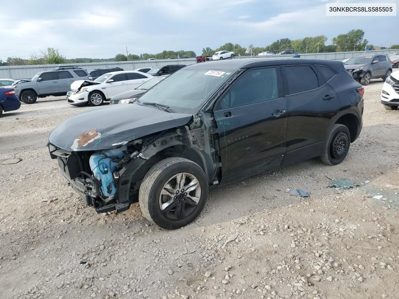 2020 Chevrolet Blazer 2Lt VIN: 3GNKBCRS8LS585505 Lot: 72057154