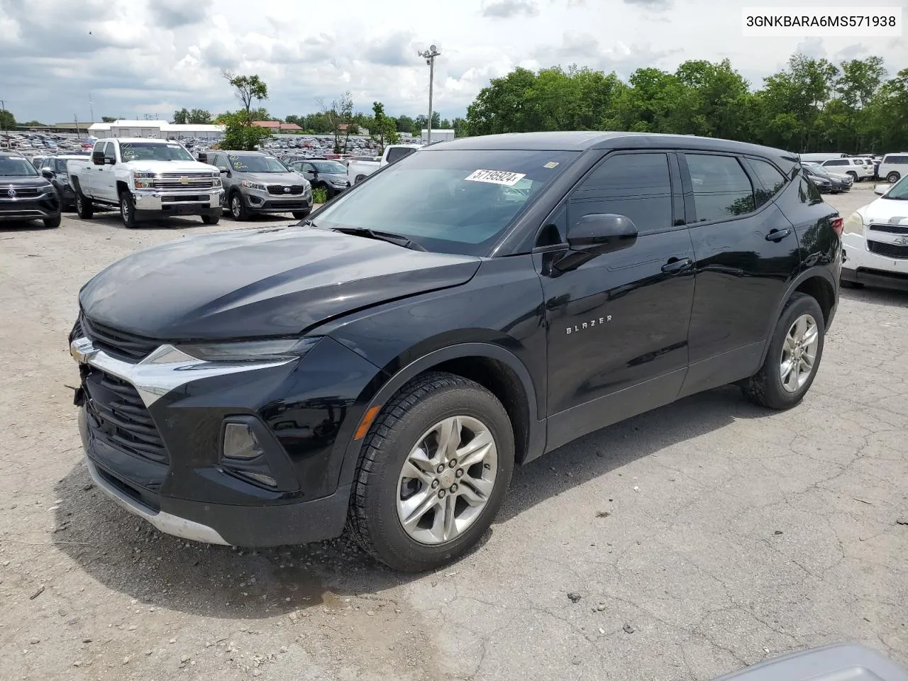 2021 Chevrolet Blazer L VIN: 3GNKBARA6MS571938 Lot: 57195924