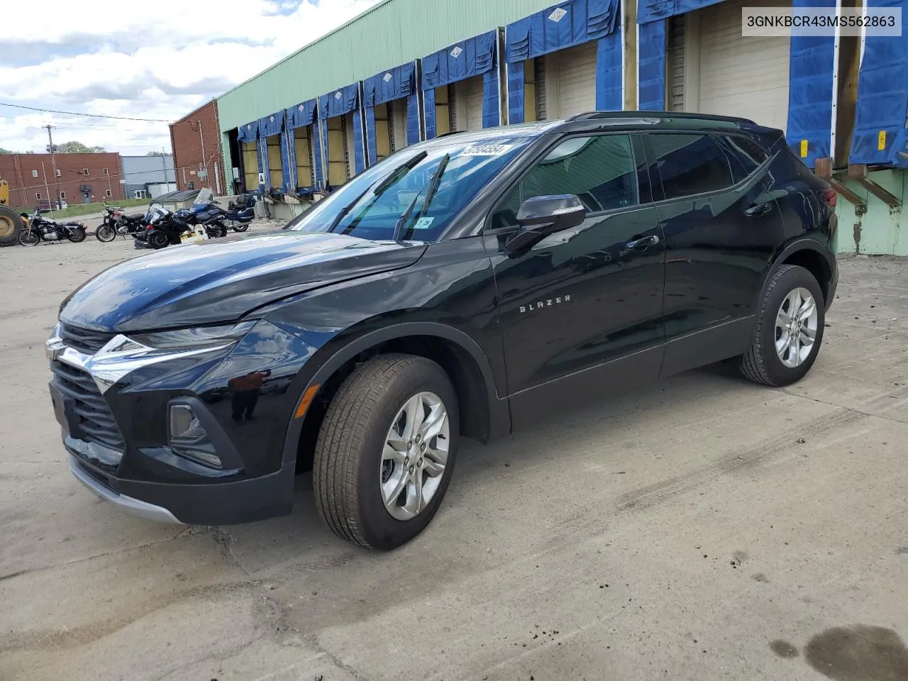 2021 Chevrolet Blazer 2Lt VIN: 3GNKBCR43MS562863 Lot: 57584554