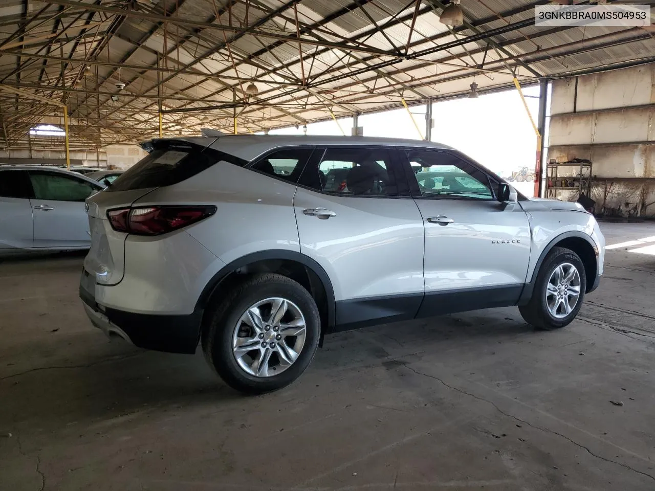 2021 Chevrolet Blazer 1Lt VIN: 3GNKBBRA0MS504953 Lot: 58175814