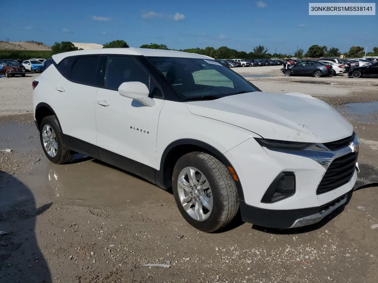 2021 Chevrolet Blazer 2Lt VIN: 3GNKBCRS1MS538141 Lot: 58599254