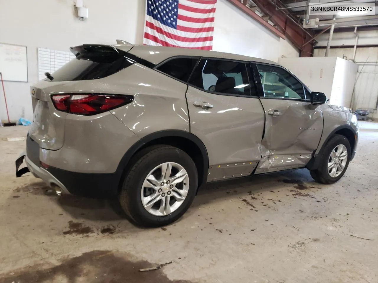 2021 Chevrolet Blazer 2Lt VIN: 3GNKBCR48MS533570 Lot: 58984434