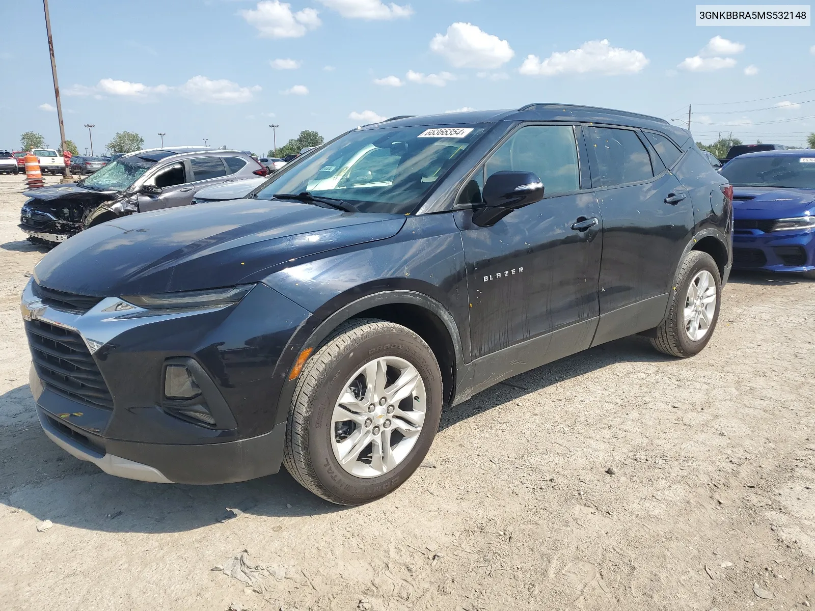 3GNKBBRA5MS532148 2021 Chevrolet Blazer 1Lt