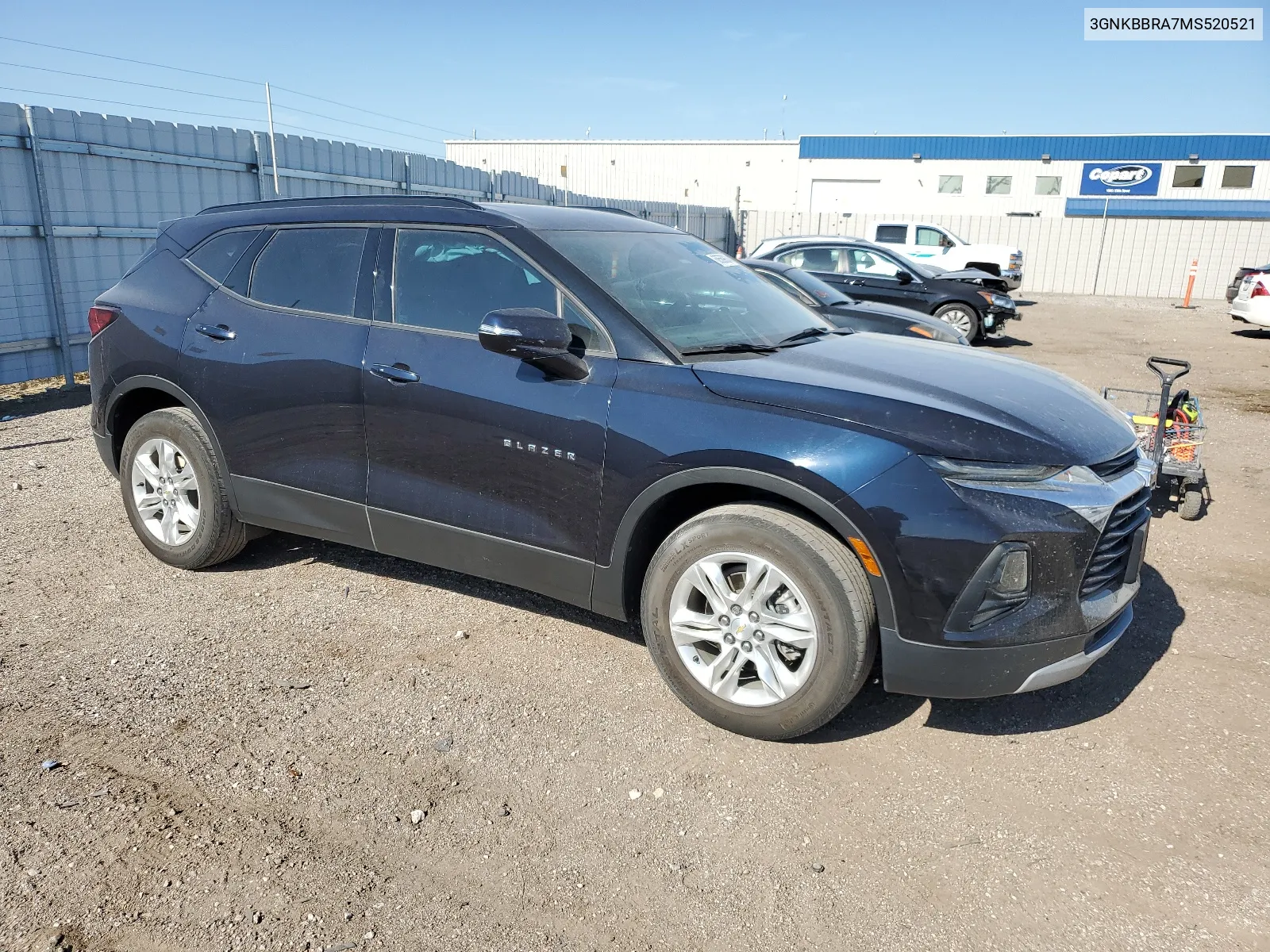 2021 Chevrolet Blazer 1Lt VIN: 3GNKBBRA7MS520521 Lot: 68569824