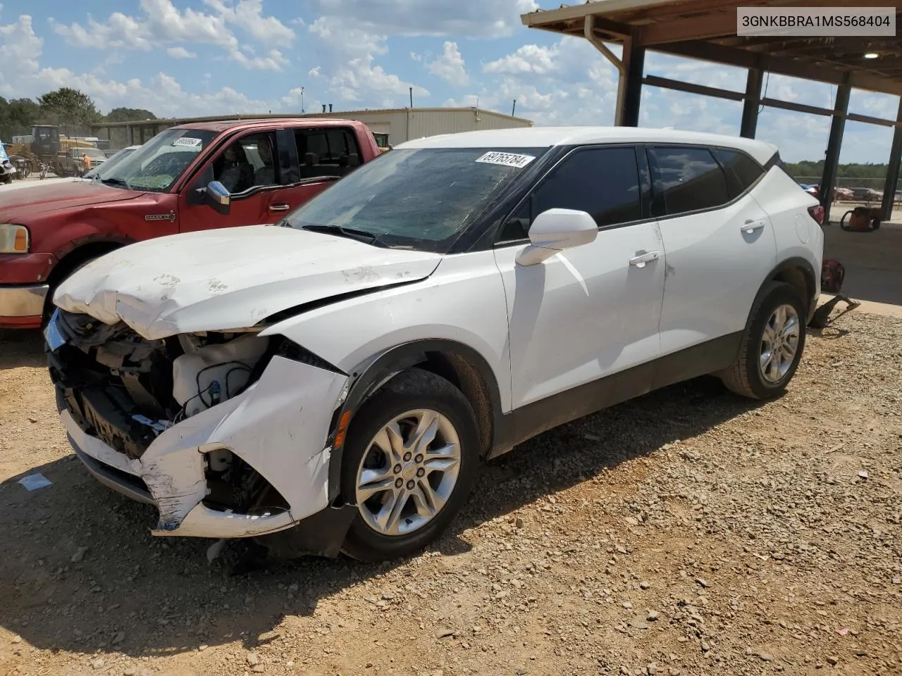 2021 Chevrolet Blazer 1Lt VIN: 3GNKBBRA1MS568404 Lot: 69765784