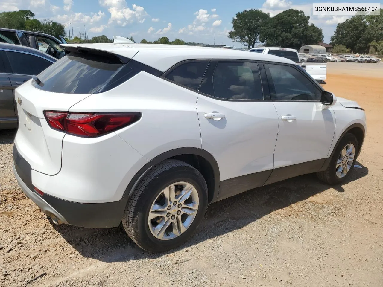 2021 Chevrolet Blazer 1Lt VIN: 3GNKBBRA1MS568404 Lot: 69765784