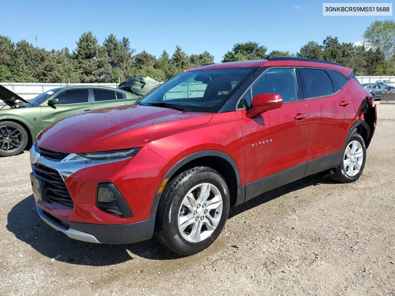 2021 Chevrolet Blazer 2Lt VIN: 3GNKBCRS9MS515688 Lot: 71601034