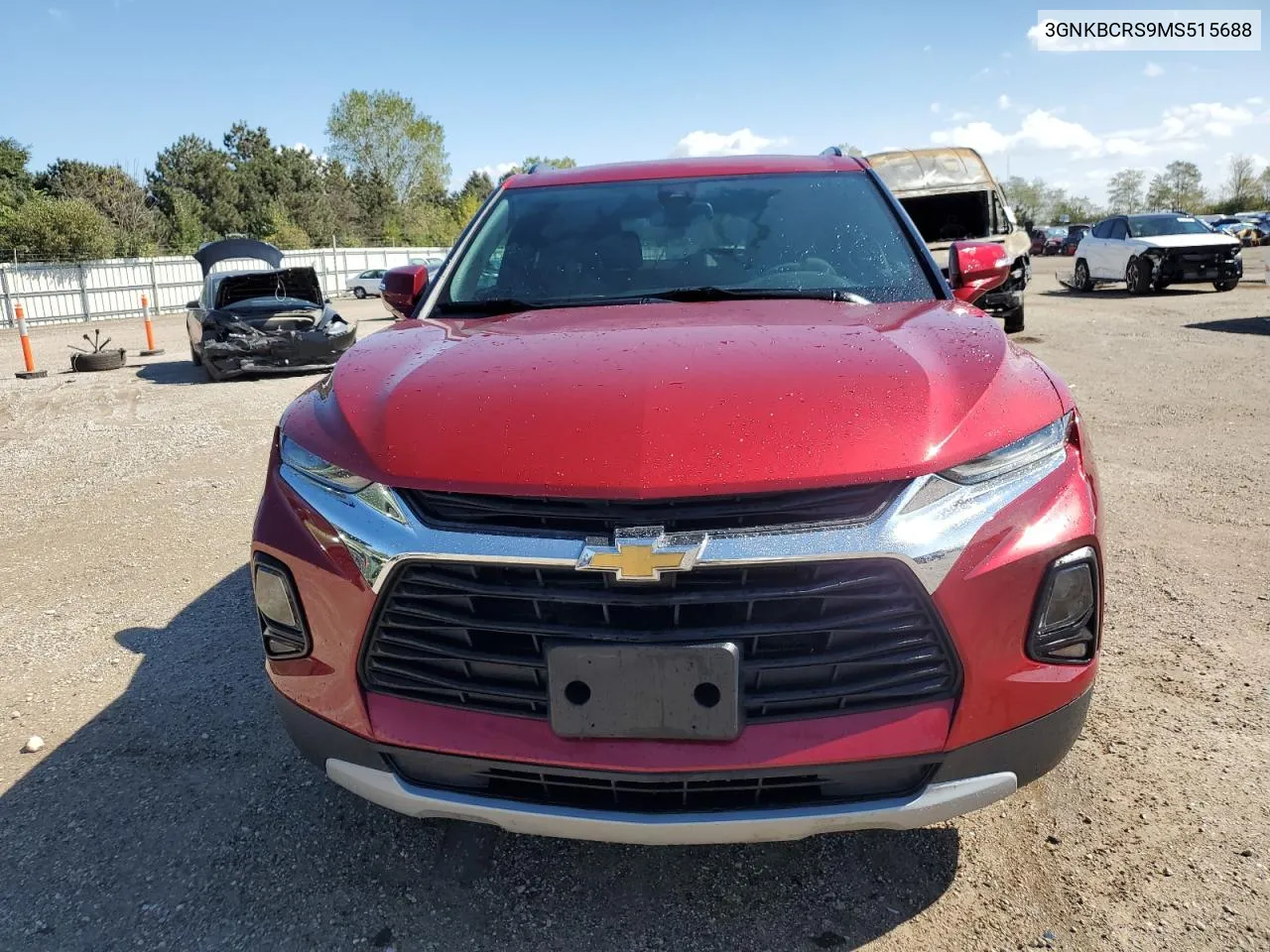 2021 Chevrolet Blazer 2Lt VIN: 3GNKBCRS9MS515688 Lot: 71601034