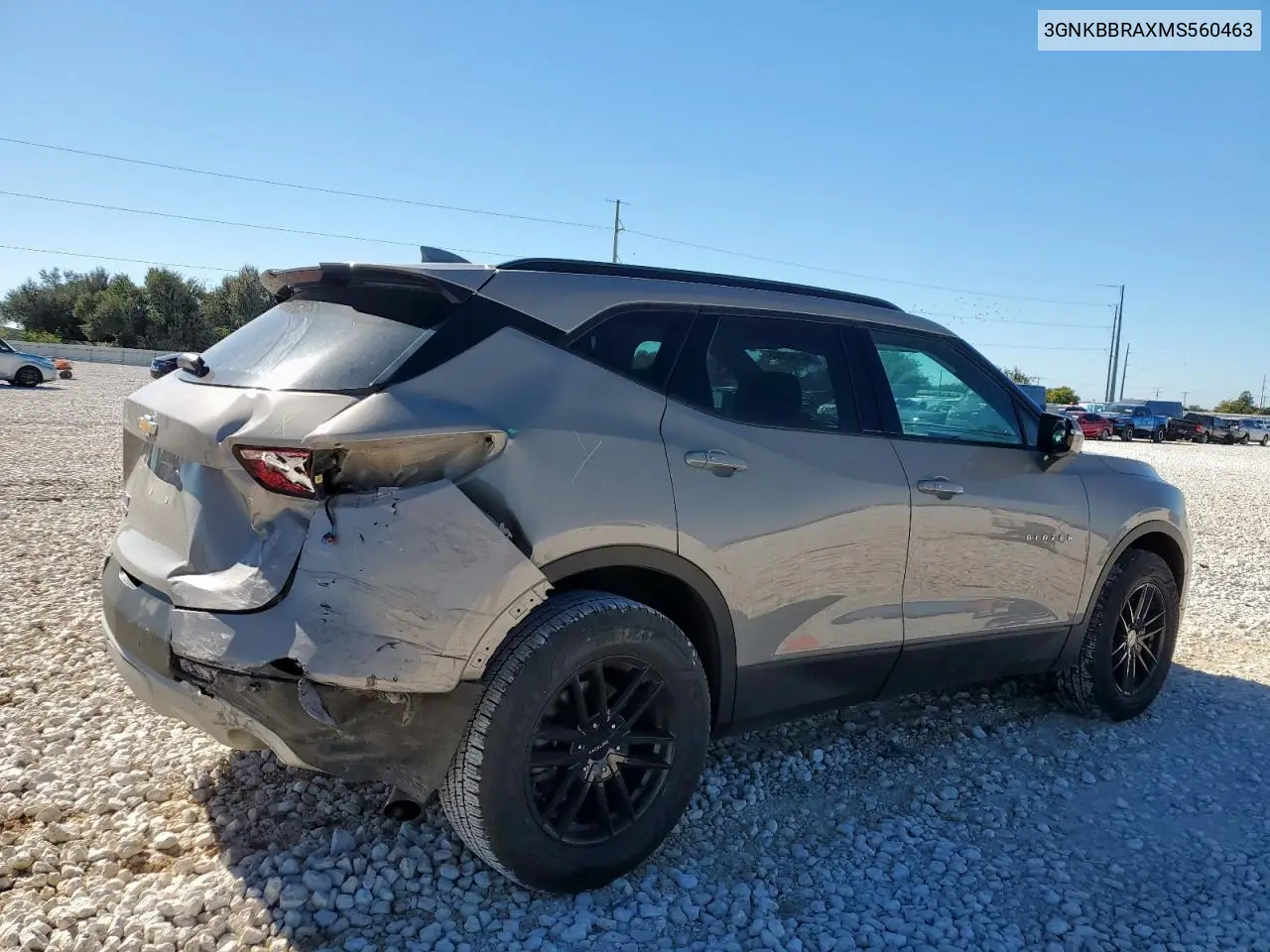3GNKBBRAXMS560463 2021 Chevrolet Blazer 1Lt