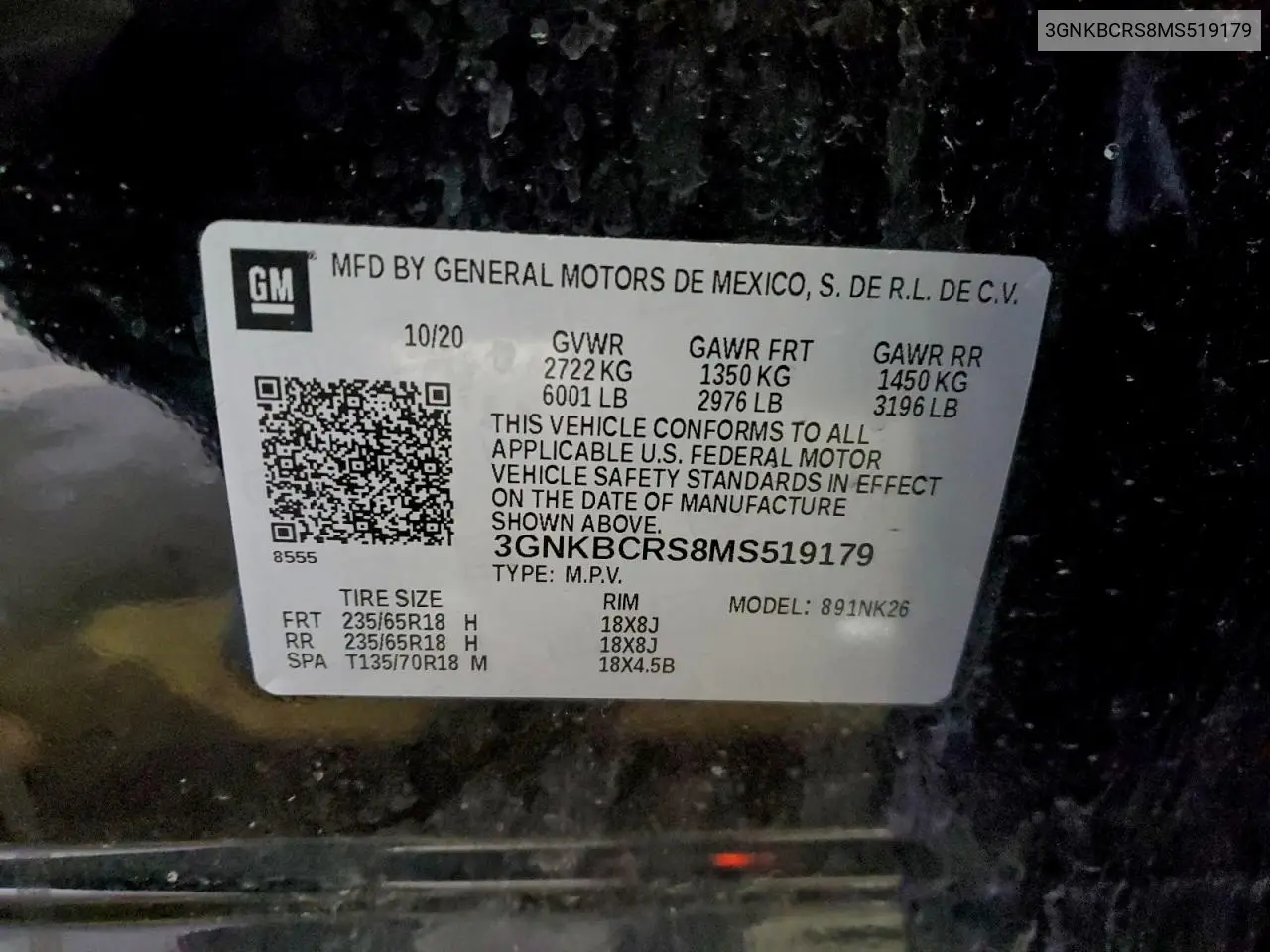 3GNKBCRS8MS519179 2021 Chevrolet Blazer 2Lt