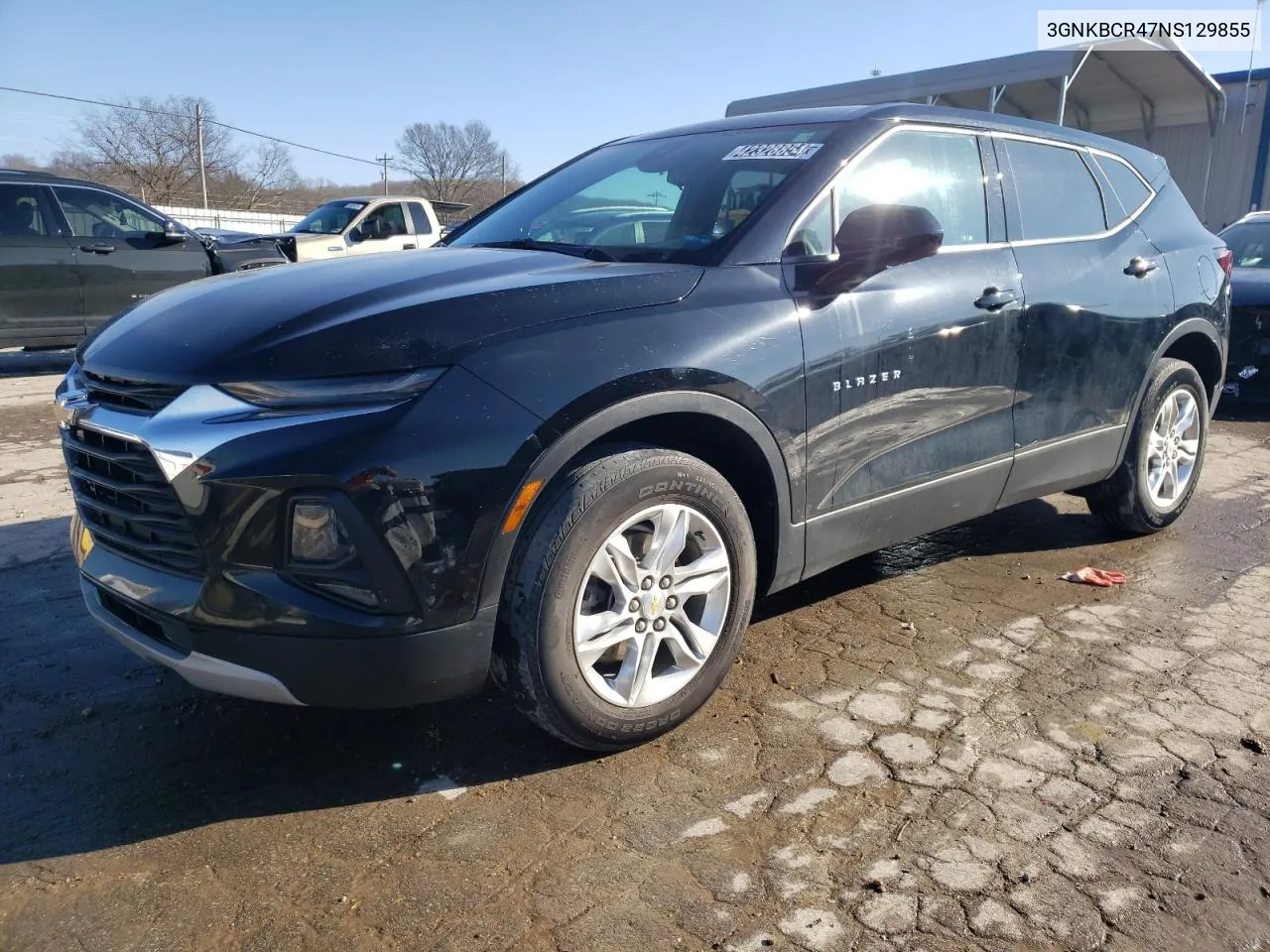 2022 Chevrolet Blazer 2Lt VIN: 3GNKBCR47NS129855 Lot: 42328854